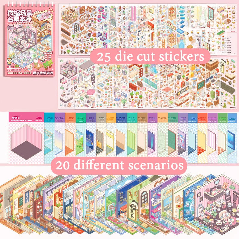 Livro de Colagem Mini Mundos – 45 Peças