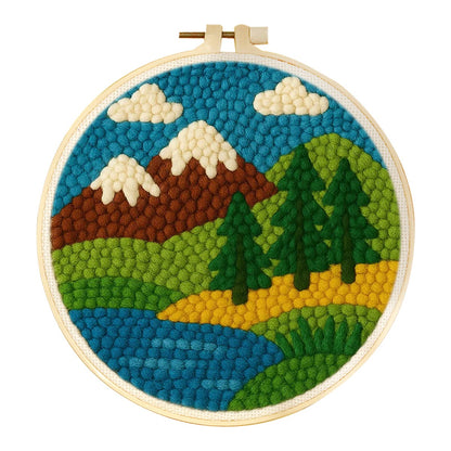 Kit de Bordado com Agulha Mágica — Paisagens