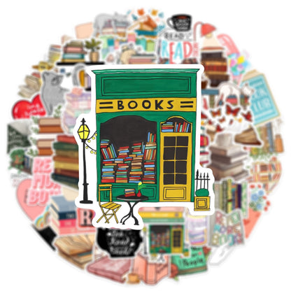 Kit de Adesivos Book Lover – 50 Peças