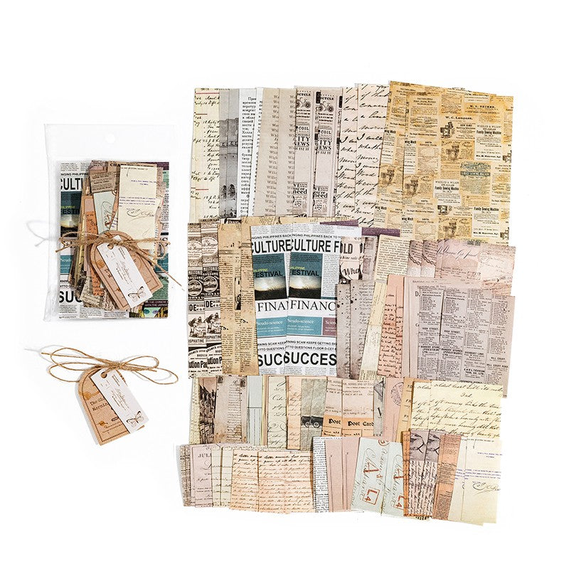 Kit de Papéis Decorativos para Journaling e Scrapbook – 100 Peças