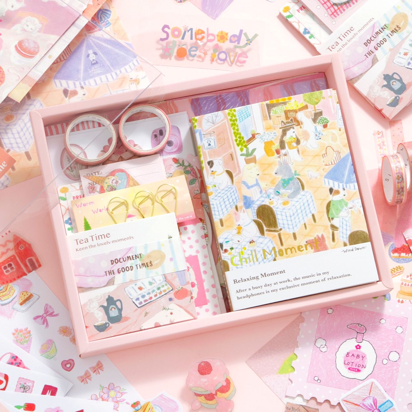Kit Criativo para Journaling e Scrapbook — Doce