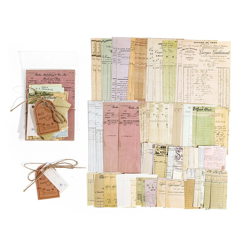 Kit de Papéis Decorativos para Journaling e Scrapbook – 100 Peças