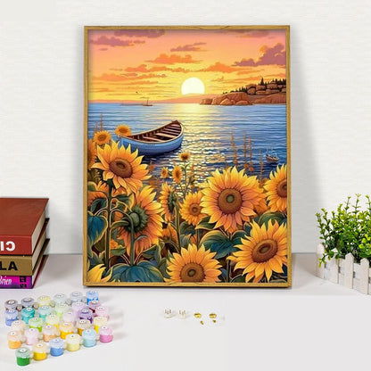 Kit Pintura por Números — Flores & Arte