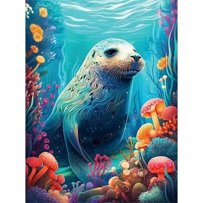 Kit Pintura por Números — Fundo do Mar
