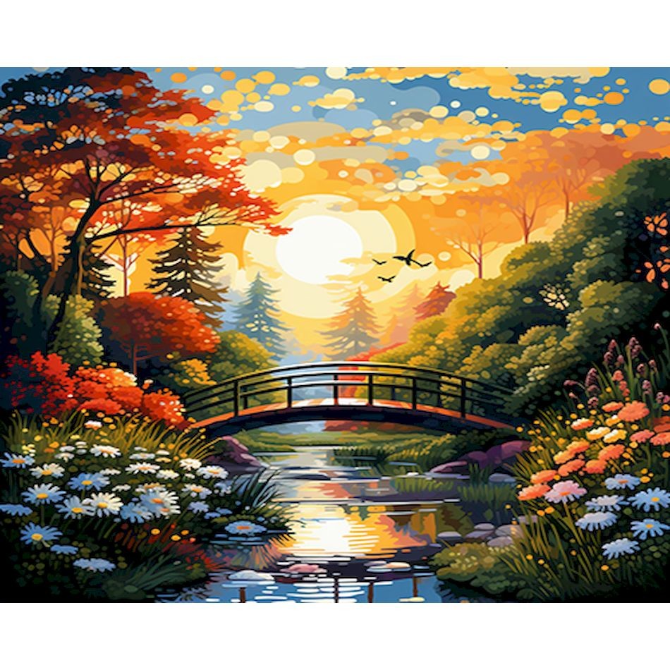 Kit Pintura por Números — Flores & Arte