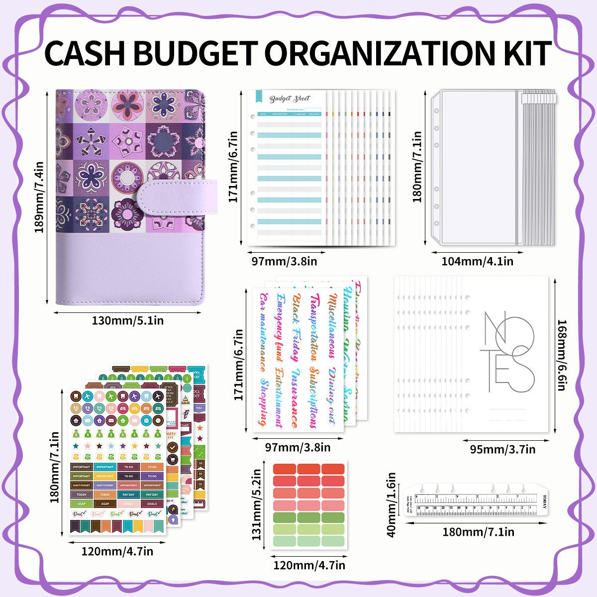 Kit Organizador Financeiro