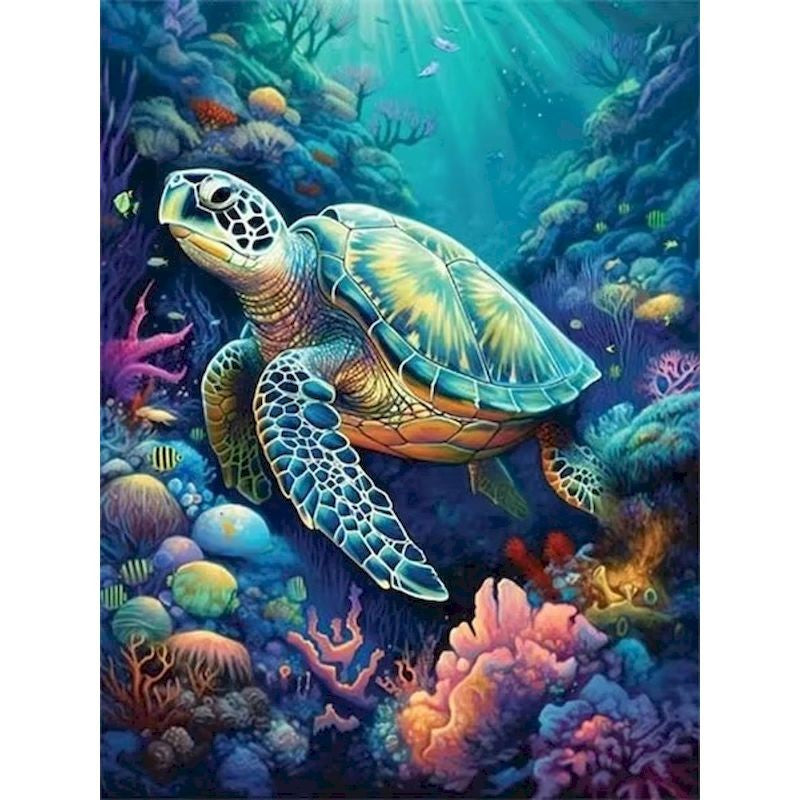 Kit Pintura por Números — Fundo do Mar