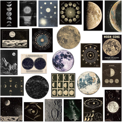 Kit de Adesivos Universo & Lua – 50 Peças