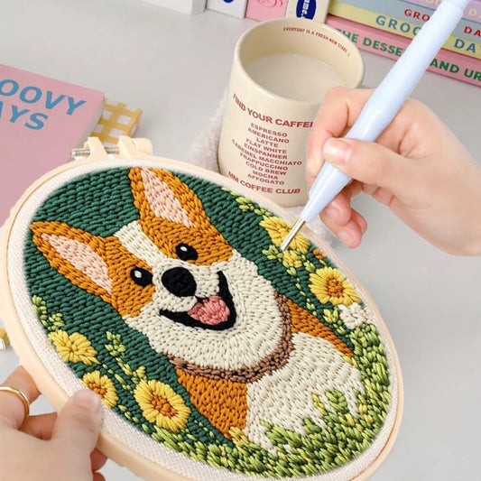 Kit de Bordado com Agulha Mágica — Animais