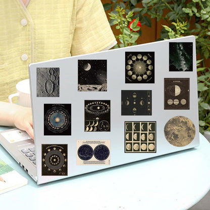 Kit de Adesivos Universo & Lua – 50 Peças