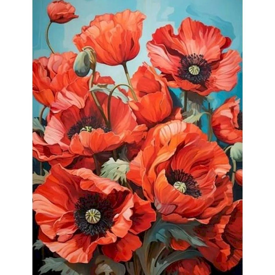 Kit Pintura por Números — Flores & Arte