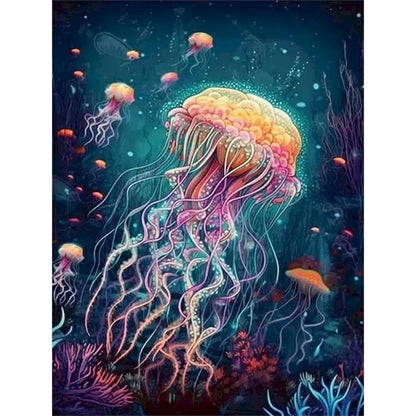Kit Pintura por Números — Fundo do Mar