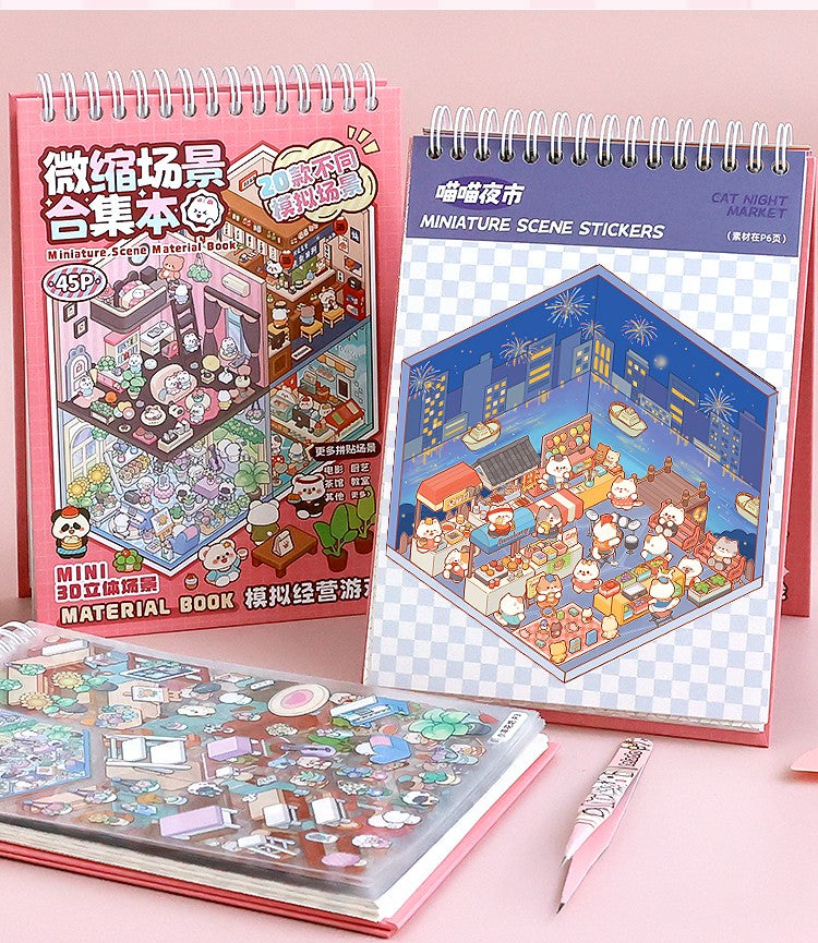 Livro Criativo de Mini Cenas 3D