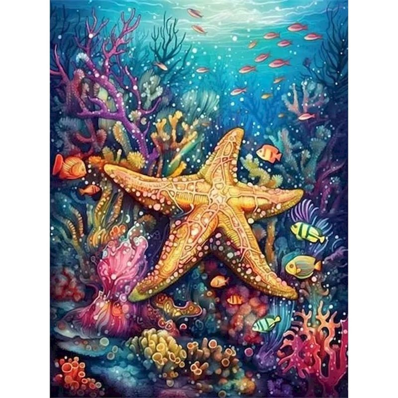 Kit Pintura por Números — Fundo do Mar