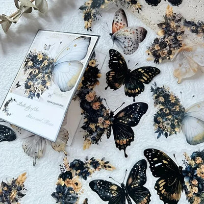 Kit de Adesivos Borboletas Vintage – 30 Peças