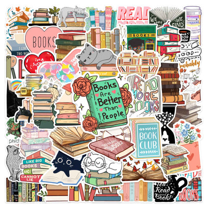 Kit de Adesivos Book Lover – 50 Peças
