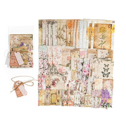 Kit de Papéis Decorativos para Journaling e Scrapbook – 100 Peças