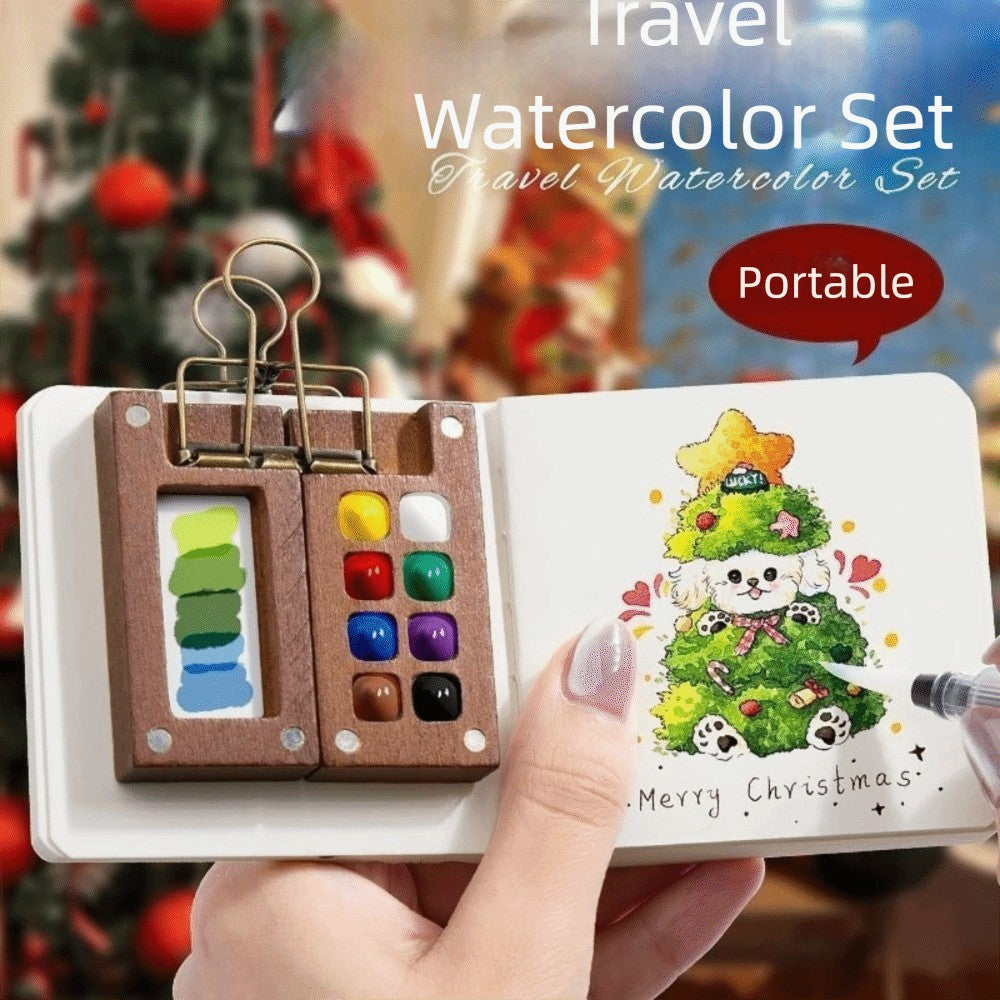 Mini Kit de Aquarela Portátil