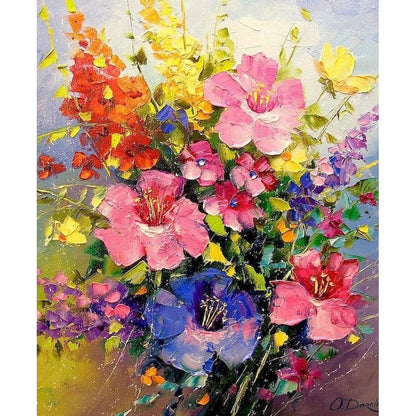 Kit Pintura por Números — Flores & Arte