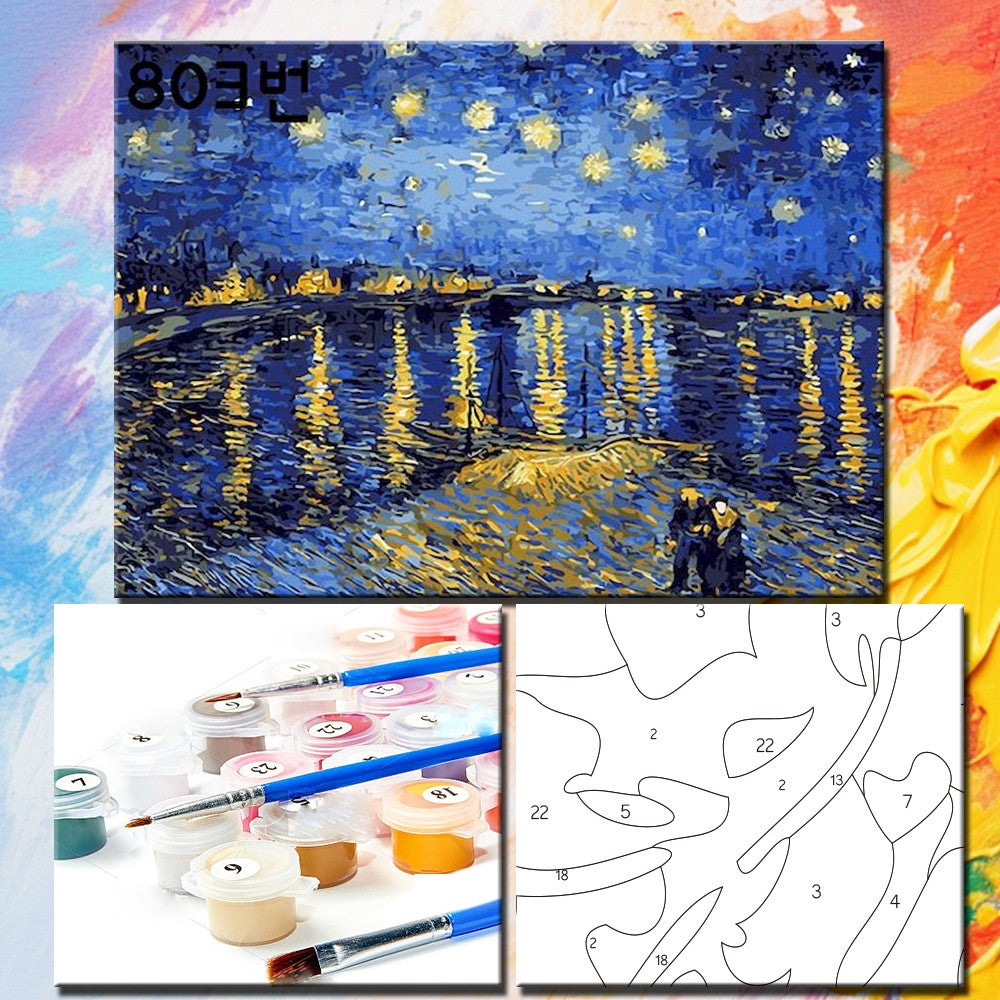 Kit Pintura por Números — Flores & Arte