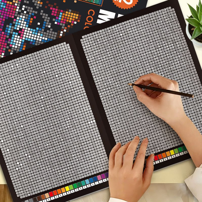 Livro de Pintura por Números — Pixel Art