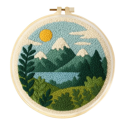 Kit de Bordado com Agulha Mágica — Paisagens