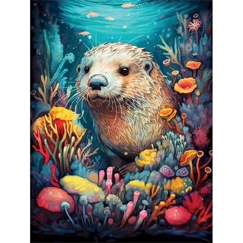 Kit Pintura por Números — Fundo do Mar