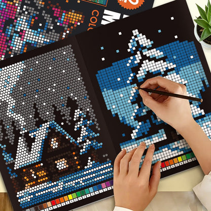 Livro de Pintura por Números — Pixel Art