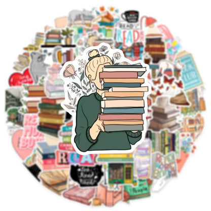 Kit de Adesivos Book Lover – 50 Peças