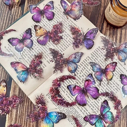 Kit de Adesivos Borboletas Vintage – 30 Peças