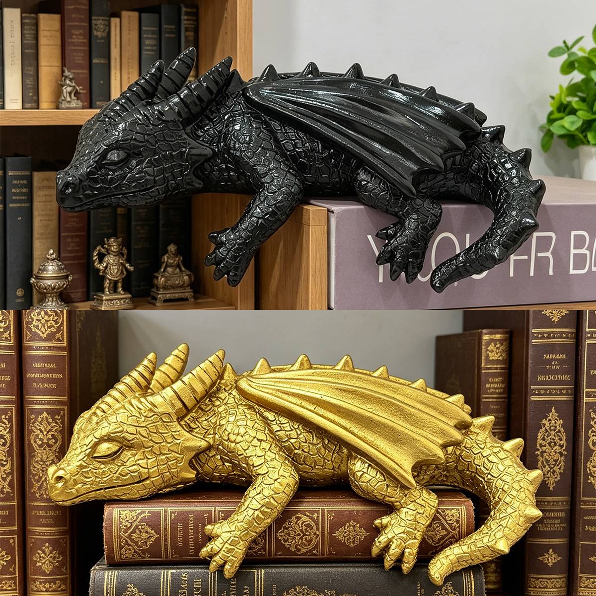 Dragão Decorativo para Estante de Livros