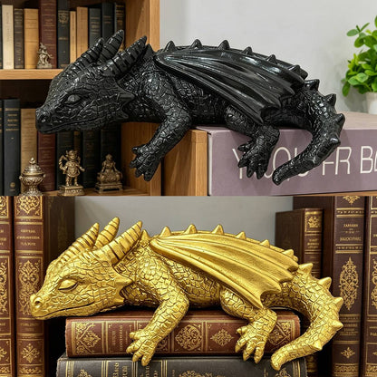 Dragão Decorativo para Estante de Livros