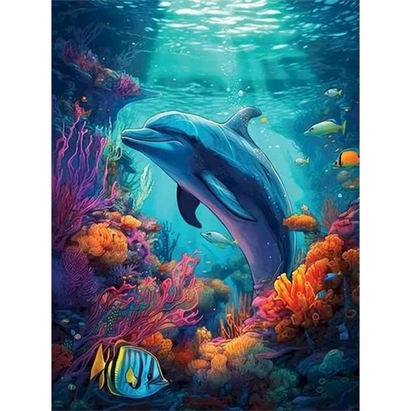 Kit Pintura por Números — Fundo do Mar