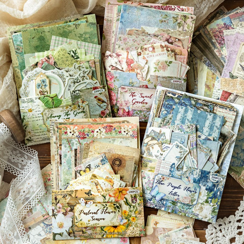 Kit de Papéis Decorativos para Journaling e Scrapbook – 400 Peças