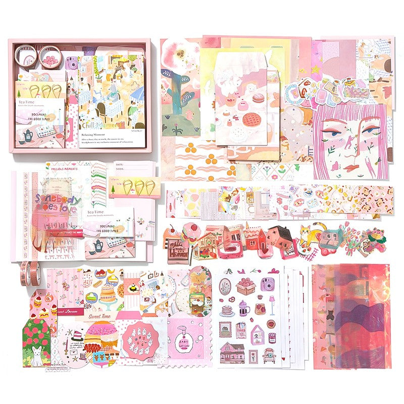 Kit Criativo para Journaling e Scrapbook — Doce