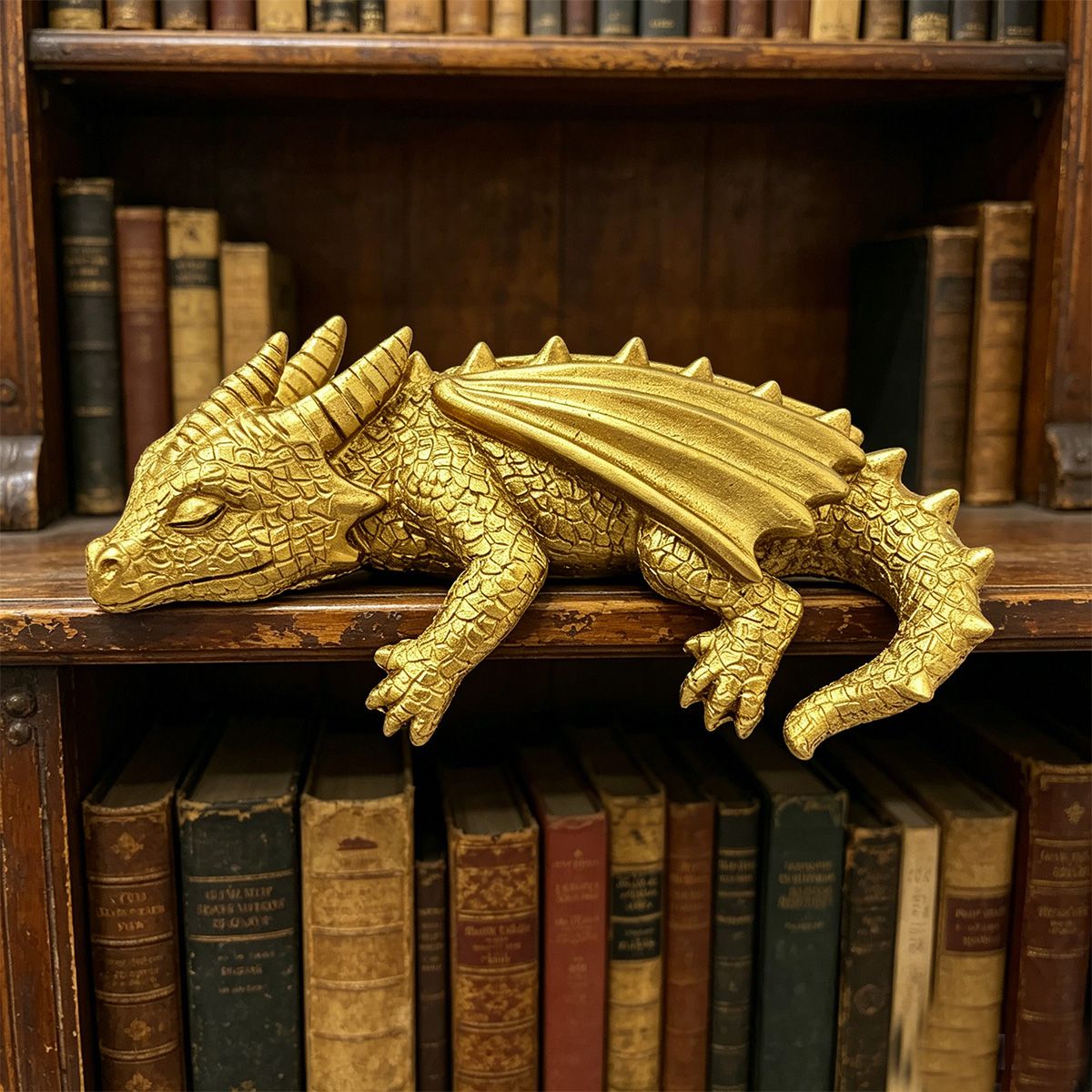 Dragão Decorativo para Estante de Livros