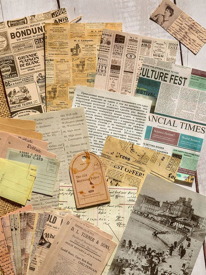 Kit de Papéis Decorativos para Journaling e Scrapbook – 100 Peças
