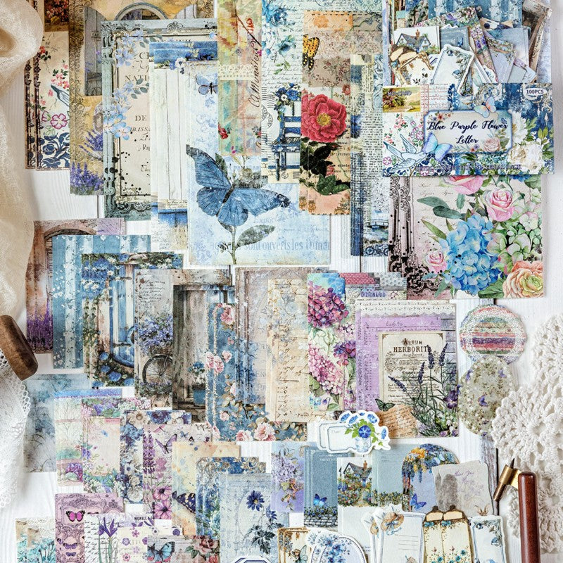 Kit de Papéis Decorativos para Journaling e Scrapbook – 400 Peças