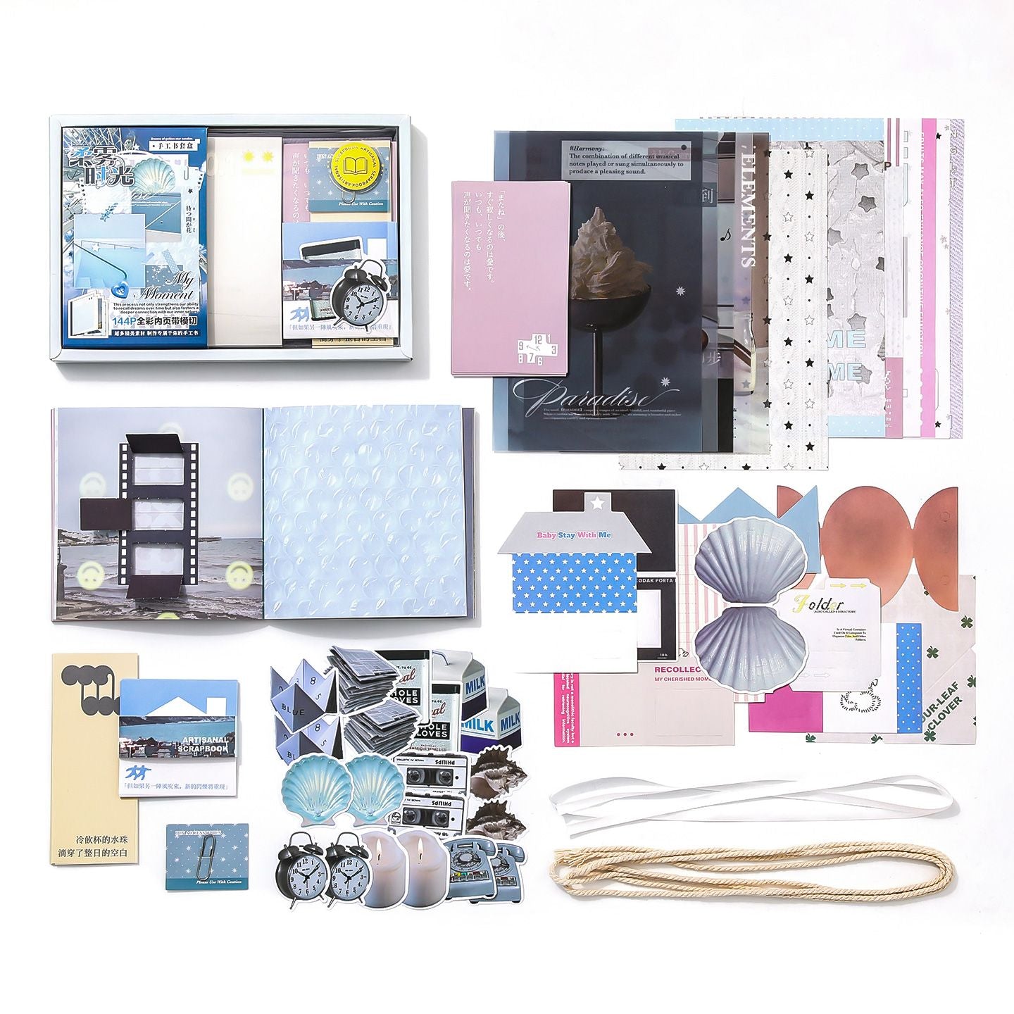 Kit Criativo para Journaling e Scrapbook — Doce