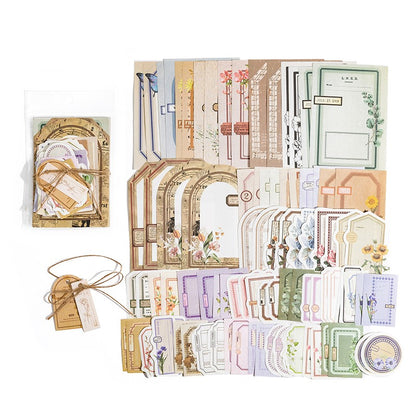 Kit de Papéis Decorativos para Journaling e Scrapbook – 100 Peças