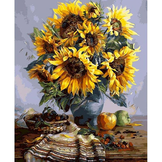 Kit Pintura por Números — Flores & Arte
