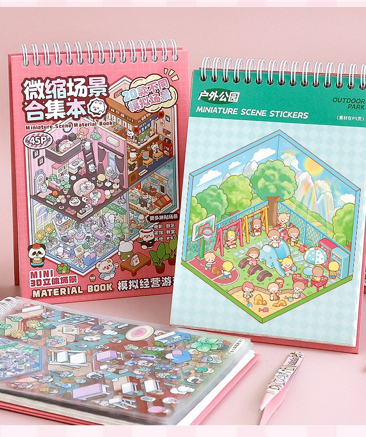 Livro Criativo de Mini Cenas 3D