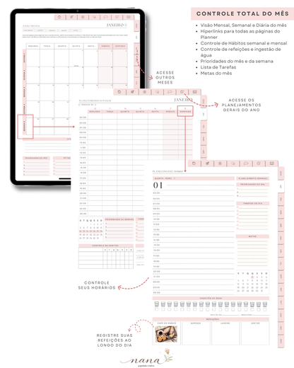 Planner Digital 2026 - Completo