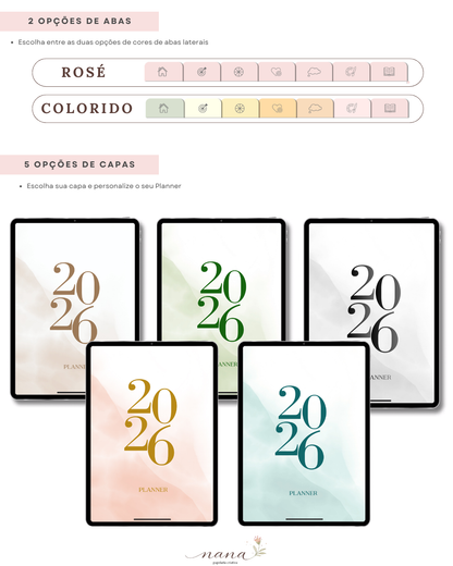 Planner Digital 2026 - Completo