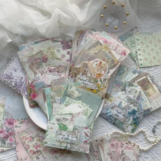 Kit de Papéis Decorativos para Journaling e Scrapbook – 400 Peças